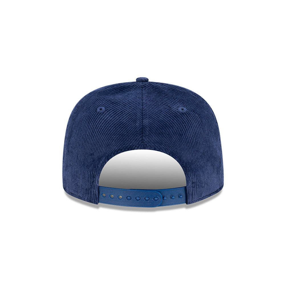 Melbourne Demons Hat - 2023 AFL Navy Corduroy The Golfer Snapback - New Era